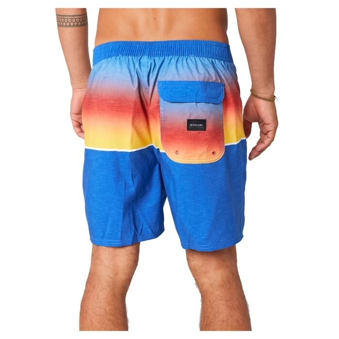 Rip Curl Allover Semi Elastic Elasticated Boardshorts In Retro Blue 3 Rip Curl Allover Semi Elastic Elasticated Boardshorts In Retro Blue - Image 3