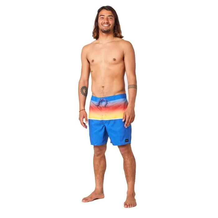 Rip Curl Allover Semi Elastic Elasticated Boardshorts In Retro Blue 4 Rip Curl Allover Semi Elastic Elasticated Boardshorts In Retro Blue - Image 4