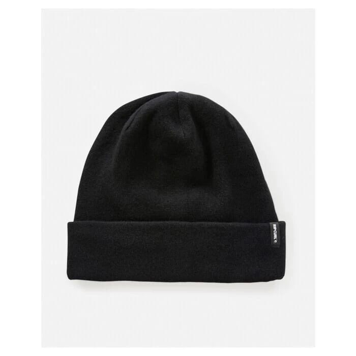Rip Curl Anti-Series Alpine Reg Beanie In Black 1 Rip Curl Anti-Series Alpine Reg Beanie In Black