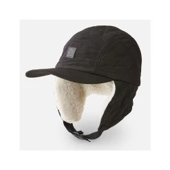 Rip Curl Anti Series Arctic Earflap Curved Peak Cap In Black