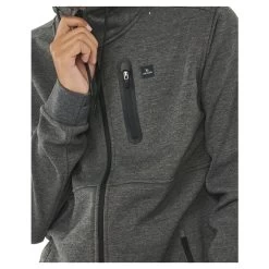 Rip Curl Anti Series Departed Full Zip Fleece In Charcoal Marle -Rip Curl rip curl anti series departed full zip fleece charcoal marle cfedb9 3481 b4 46hsfjicnrefroza