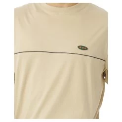 Rip Curl Archive Piping Short Sleeve T-Shirt In Cement -Rip Curl rip curl archive piping short sleeve t shirt cement 06rmte 38 b4 0wqhmd6z7ucg3l1f
