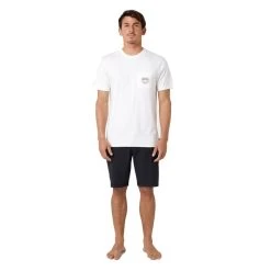 Rip Curl Badge Short Sleeve T-Shirt In Bone -Rip Curl rip curl badge short sleeve t shirt bone 043mte 3021 b2 x3vgxxcvgh7uti2o