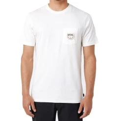 Rip Curl Badge Short Sleeve T-Shirt In Bone