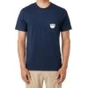 Rip Curl Badge Short Sleeve T-Shirt In Dark Navy