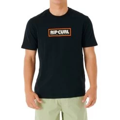 Rip Curl Big Mumma Icon Short Sleeve T-Shirt In Black