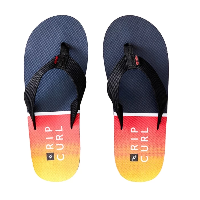 Rip Curl Bob Cush Flip Flops In Blue/Red 2 Rip Curl Bob Cush Flip Flops In Blue/Red - Image 2