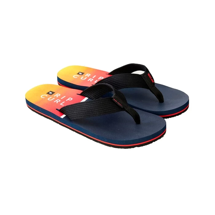 Rip Curl Bob Cush Flip Flops In Blue/Red 1 Rip Curl Bob Cush Flip Flops In Blue/Red