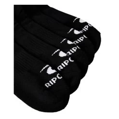 Rip Curl Brand Ankle Sock 5-Pk Crew Socks In Black 6 Rip Curl Brand Ankle Sock 5-Pk Crew Socks In Black -Rip Curl rip curl brand ankle sock 5 pk crew socks black 006mso 90 b2 j07y5yhxcyfaj5iy