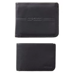 Rip Curl Brand Stripe RFID 2 In 1 Leather Wallet In Black -Rip Curl rip curl brand stripe rfid 2 in 1 leather wallet black 01tmwa 90 b3 515lscncsa0nqjrq