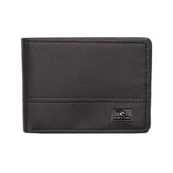 Rip Curl Corpawatu Icon PU Slim Faux Leather Wallet In Black