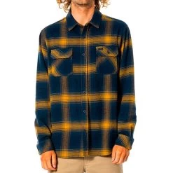 Rip Curl Count Long Sleeve Shirt In Gold
