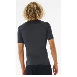 Rip Curl Dawn Patrol Performance Short Sleeve Rash Vest In Black Marled -Rip Curl rip curl dawn patrol performance long sleeve rash vest black marled 12smrv 3442 b2 ytmtu4skck3d7ebp
