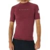 Rip Curl Dawn Patrol Performance Short Sleeve Rash Vest In Maroon Marle