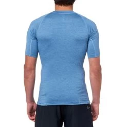 Rip Curl Dawn Patrol Short Sleeve Rash Vest In Mid Blue Marle -Rip Curl rip curl dawn patrol short sleeve rash vest mid blue marle 12smrv 8684 b1 1 fmguk9ugbpe6uukz