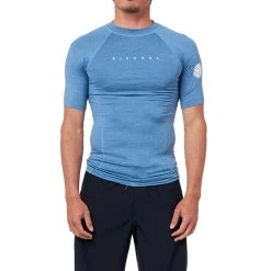 Rip Curl Dawn Patrol Short Sleeve Rash Vest In Mid Blue Marle -Rip Curl rip curl dawn patrol short sleeve rash vest mid blue marle 12smrv 8684 b3 1 lucubgqtn8cebkn2