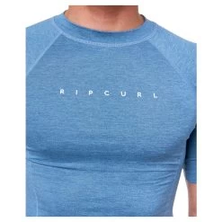 Rip Curl Dawn Patrol Short Sleeve Rash Vest In Mid Blue Marle -Rip Curl rip curl dawn patrol short sleeve rash vest mid blue marle 12smrv 8684 b4 b7upl14d5qpkzkav