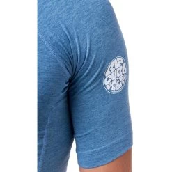 Rip Curl Dawn Patrol Short Sleeve Rash Vest In Mid Blue Marle -Rip Curl rip curl dawn patrol short sleeve rash vest mid blue marle 12smrv 8684 b5 bkde7azlojknbbmi