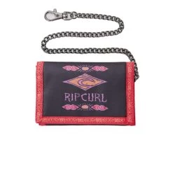 Rip Curl Diamond Chain Polyester Wallet In Red/Black