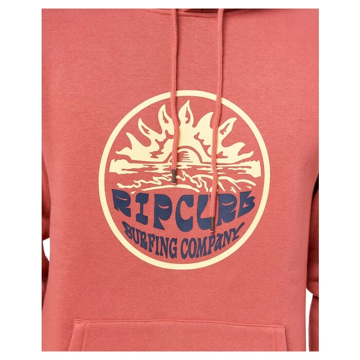 Rip Curl Down The Line Pullover Fleece In Dusty Mushroom 5 Rip Curl Down The Line Pullover Fleece In Dusty Mushroom - Image 5