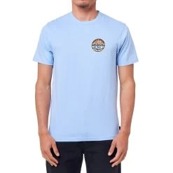 Rip Curl Down The Line Short Sleeve T-Shirt In Bells Blue