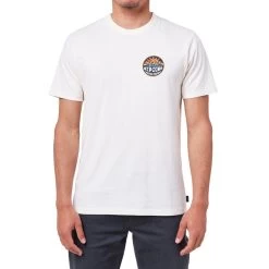 Rip Curl Down The Line Short Sleeve T-Shirt In Bone