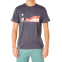 Rip Curl Drifter Short Sleeve T-Shirt In Washed Black