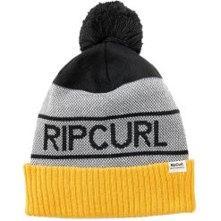 Rip Curl Eco Tall Bobble Hat In Mustard