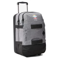 Rip Curl F-Light Transit 50L IOS Wheeled Luggage In Grey Marle