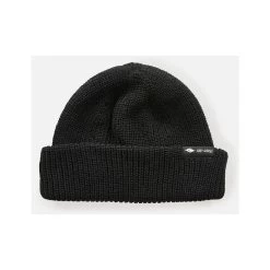 Rip Curl Fade Out Icon Shallow Beanie In Black