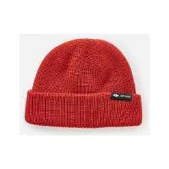 Rip Curl Fade Out Icon Shallow Beanie In Burnt Red
