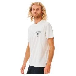Rip Curl Fade Out Icon Short Sleeve T-Shirt In Bone -Rip Curl rip curl fade out icon short sleeve t shirt bone 0camte 3021 b2 zk5vpwjwxeocogfn