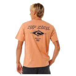 Rip Curl Fade Out Icon Short Sleeve T-Shirt In Clay -Rip Curl rip curl fade out icon short sleeve t shirt clay 0camte 136 b2 yoaqmry14w5xkqoa