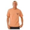 Rip Curl Fade Out Icon Short Sleeve T-Shirt In Clay