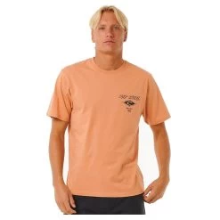Rip Curl Fade Out Icon Short Sleeve T-Shirt In Clay