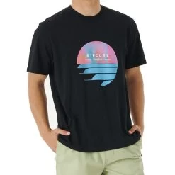 Rip Curl Fill Me Up Short Sleeve T-Shirt In Black