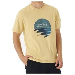 Rip Curl Fill Me Up Short Sleeve T-Shirt In Washed Yellow