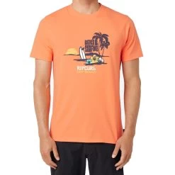 Rip Curl Framed Short Sleeve T-Shirt In Peach