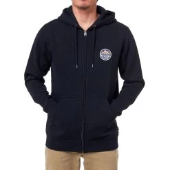 Rip Curl Horizion Zipped Hoody In Black