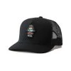 Rip Curl Icons Eco Curved Peak Cap In Black/Red