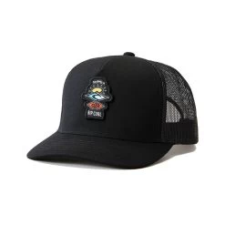 Rip Curl Icons Eco Curved Peak Cap In Black/Red