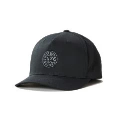 Rip Curl Icons Eco Flexfit Curved Peak Cap In Black/Grey