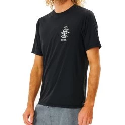 Rip Curl -Rip Curl rip curl icons surflite short sleeve surf tee black 12cmrv 90 b1 qnaj268ctml012gp