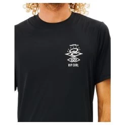 Rip Curl Icons Surflite Short Sleeve Surf Tee In Black -Rip Curl rip curl icons surflite short sleeve surf tee black 12cmrv 90 b4 ql9tpozwmc3q3oyt