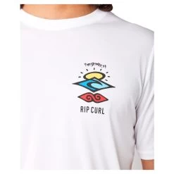 Rip Curl Icons Surflite Short Sleeve Surf Tee In White -Rip Curl rip curl icons surflite short sleeve surf tee white 12cmrv 1000 b5 ps6y4bw0a48erzsa