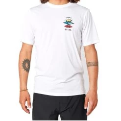 Rip Curl Icons Surflite Short Sleeve Surf Tee In White