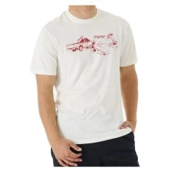 Rip Curl Keep On Trucking Short Sleeve T-Shirt In Bone