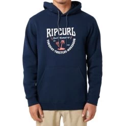 Rip Curl Les Esta Pullover Hoody In Dark Navy