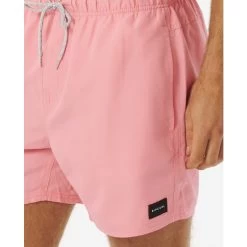 Rip Curl Offset Volley Elasticated Boardshorts In Pink -Rip Curl rip curl offset volley elasticated boardshorts pink cbolq4 20 b3 adyn15flebkdev4b