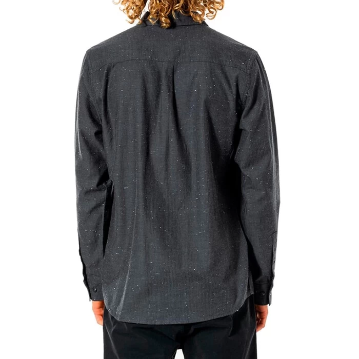 Rip Curl Ourtime Long Sleeve Shirt In Black 2 Rip Curl Ourtime Long Sleeve Shirt In Black - Image 2